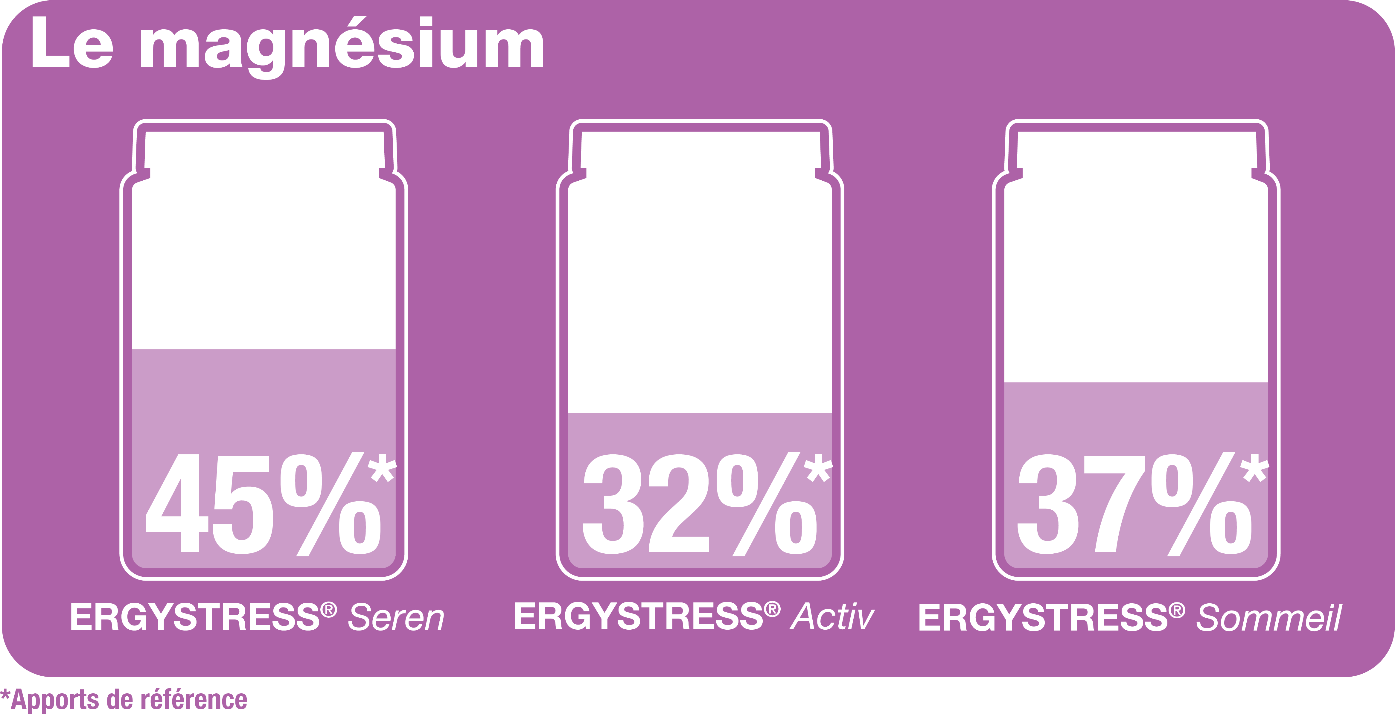 Infographie magnésium et ERGYSTRESS